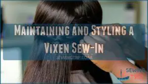 maintaining and styling a vixen sew-in