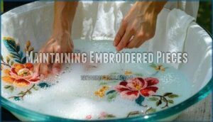 maintaining embroidered pieces