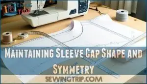 maintaining sleeve cap shape and symmetry