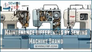 maintenance differences by sewing machine brand