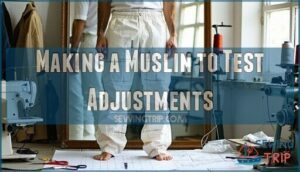 making a muslin to test adjustments
