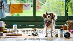 making a slide-on collar bandana
