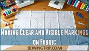making clear and visible markings on fabric