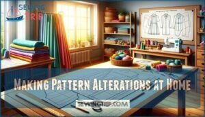 making pattern alterations at home