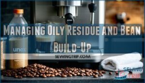 managing oily residue and bean build-up