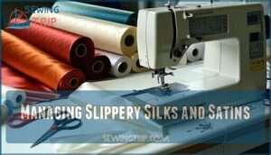 managing slippery silks and satins