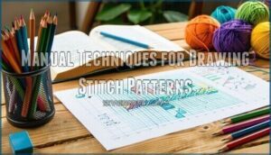 manual techniques for drawing stitch patterns