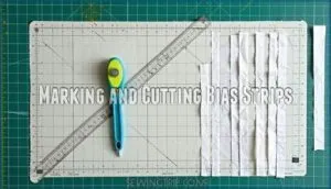 marking and cutting bias strips
