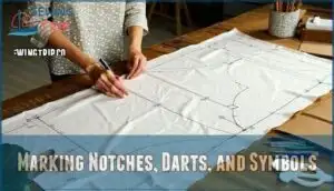 marking notches, darts, and symbols