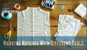 marking notches with different tools