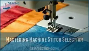 mastering machine stitch selection