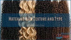 matching hair texture and type