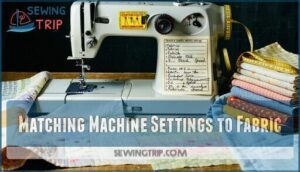 matching machine settings to fabric