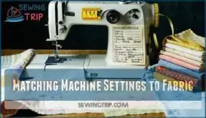 matching machine settings to fabric