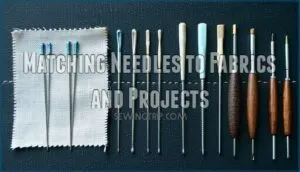 matching needles to fabrics and projects