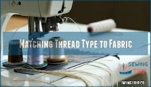 matching thread type to fabric