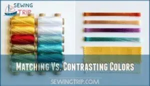 matching vs. contrasting colors