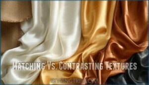 matching vs. contrasting textures
