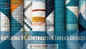 matching vs. contrasting thread choices