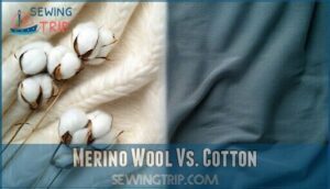 merino wool vs. cotton