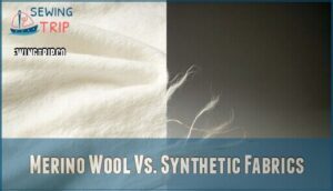 merino wool vs. synthetic fabrics