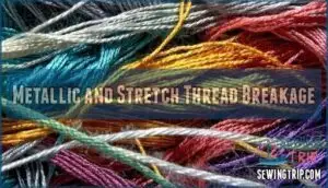 metallic and stretch thread breakage