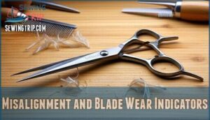 misalignment and blade wear indicators