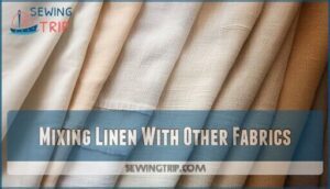 mixing linen with other fabrics