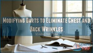 modifying darts to eliminate chest and back wrinkles