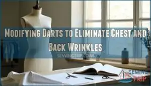 modifying darts to eliminate chest and back wrinkles