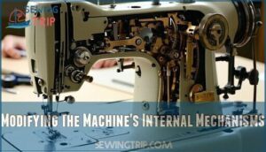 modifying the machine's internal mechanisms