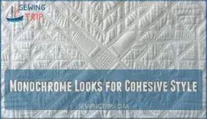 monochrome looks for cohesive style