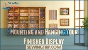 mounting and hanging your finished display
