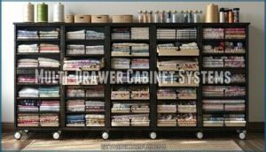 multi-drawer cabinet systems