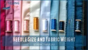 needle size and fabric weight