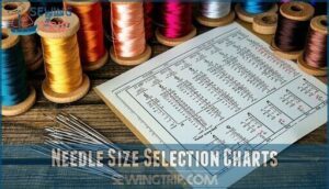 needle size selection charts