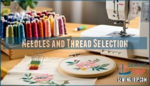 needles and thread selection