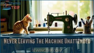 never leaving the machine unattended