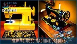 new vs. used machine options