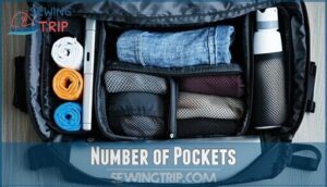 number of pockets
