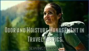 odor and moisture management in travel fabrics