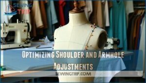 optimizing shoulder and armhole adjustments
