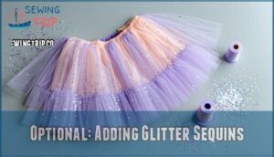 optional: adding glitter sequins