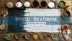 optional - use a fixative