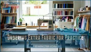 ordering extra fabric for practice