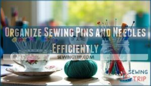 organize sewing pins and needles efficiently