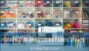 organizing and storing fabric scraps