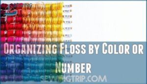 organizing floss by color or number