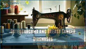 osteosarcoma and breast cancer diagnoses