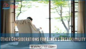 other considerations for linen's breathability